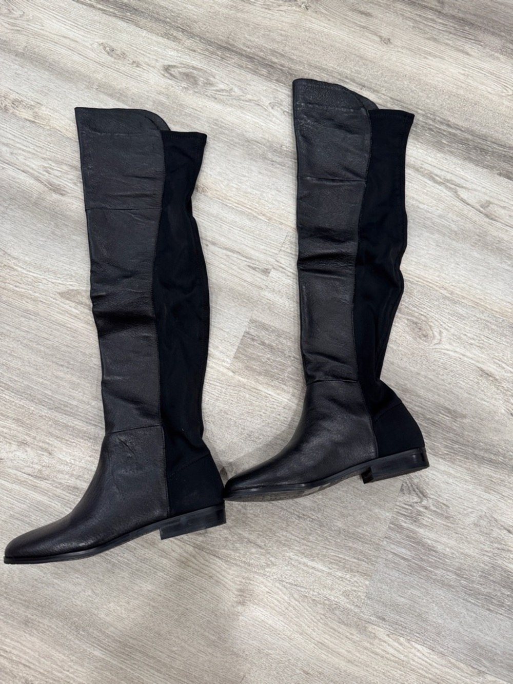 Chinese Laundry Black Over-the-Knee Stretch Riding Boots